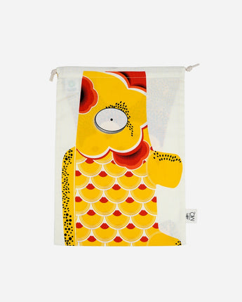 Madame MO Drawstring Zero Waste Bag,  • Neon Yellow