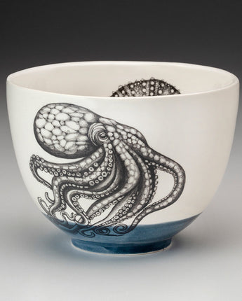 Laura Zindel Small Bowl • Octopus in Blue