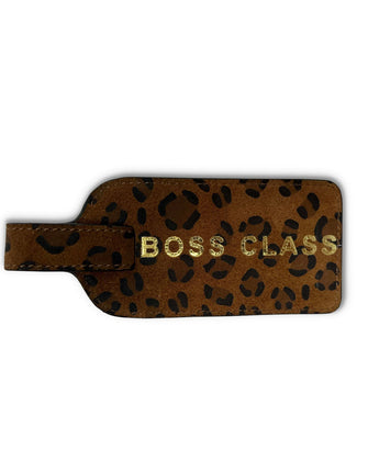Kempton & Co. Leather Luggage Tag • Boss Class