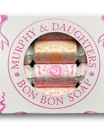 Murphy & Daughters Gift Set of 4 Bon Bon Soaps • Warm Colours