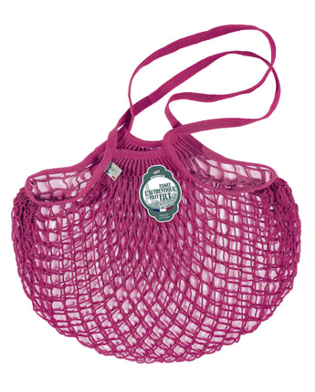 Filt Medium Net Shopping Bag • Raspberry