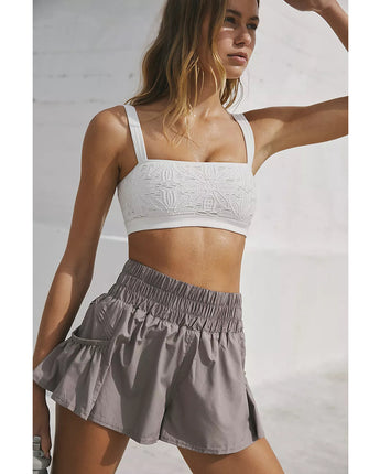 Free People Movement Get Your Flirt on Shorts in Pumice