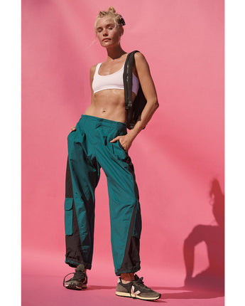 Free People Movement Mesmerize Me Colorblock Pants in Spruced Up Combo