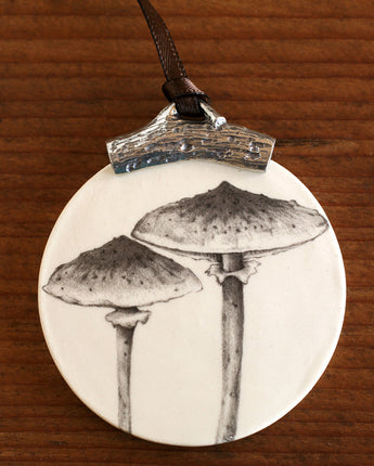 Laura Zindel Ornament • Parasol Mushroom