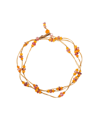 Sharing • Tibetan Loopy Duo Carnelian Tourmaline Bracelet/Necklace