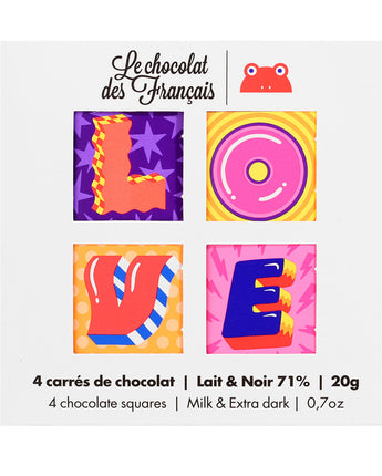 Les Chocolats des Français Gift Box • Milk & Dark Chocolate Squares