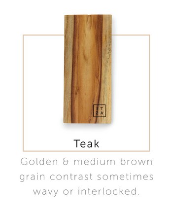 Itza Wood Pillar Candle Holder & Vessel, Set of 3 • Teak Wood