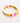 Daily Candy by Malibu Sugar Gold & Enamel Tile Bracelet in Fuchsia/Orange