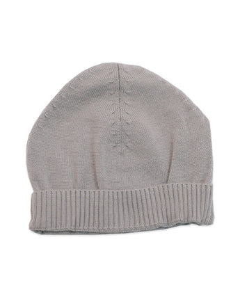 Viverano Organics Milan Sweater Knit Baby Hat in Heather Grey