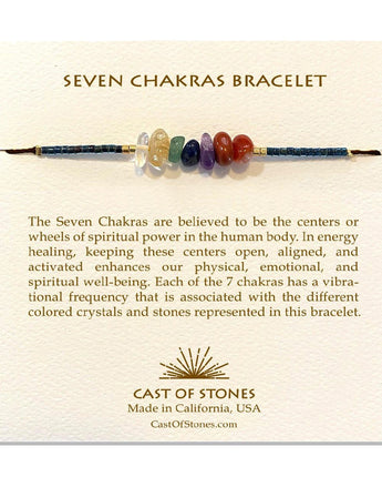 Cast of Stones Seven Chakras Bracelet