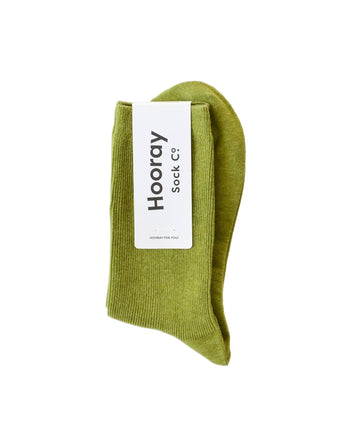 Hooray Sock Co. Everyday Cotton Socks • Moss