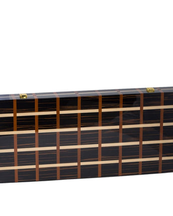 Bey-Berk Leo Inlaid Wood Backgammon Set • 21"