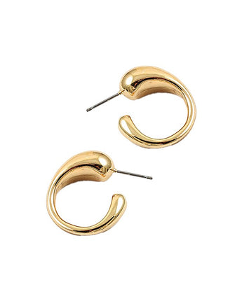 Tapered Hoops in Gold
