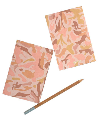 Wms&co. Camo Jotters in Blush • Set of 2