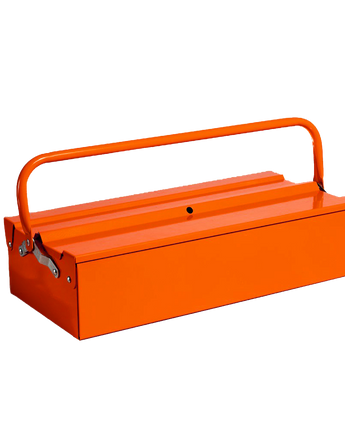 Metalplus Glossy Finish Toolbox in Orange