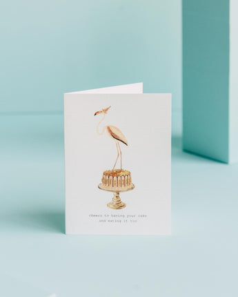 TokyoMilk Cheers To Having Your Cake Birthday Card