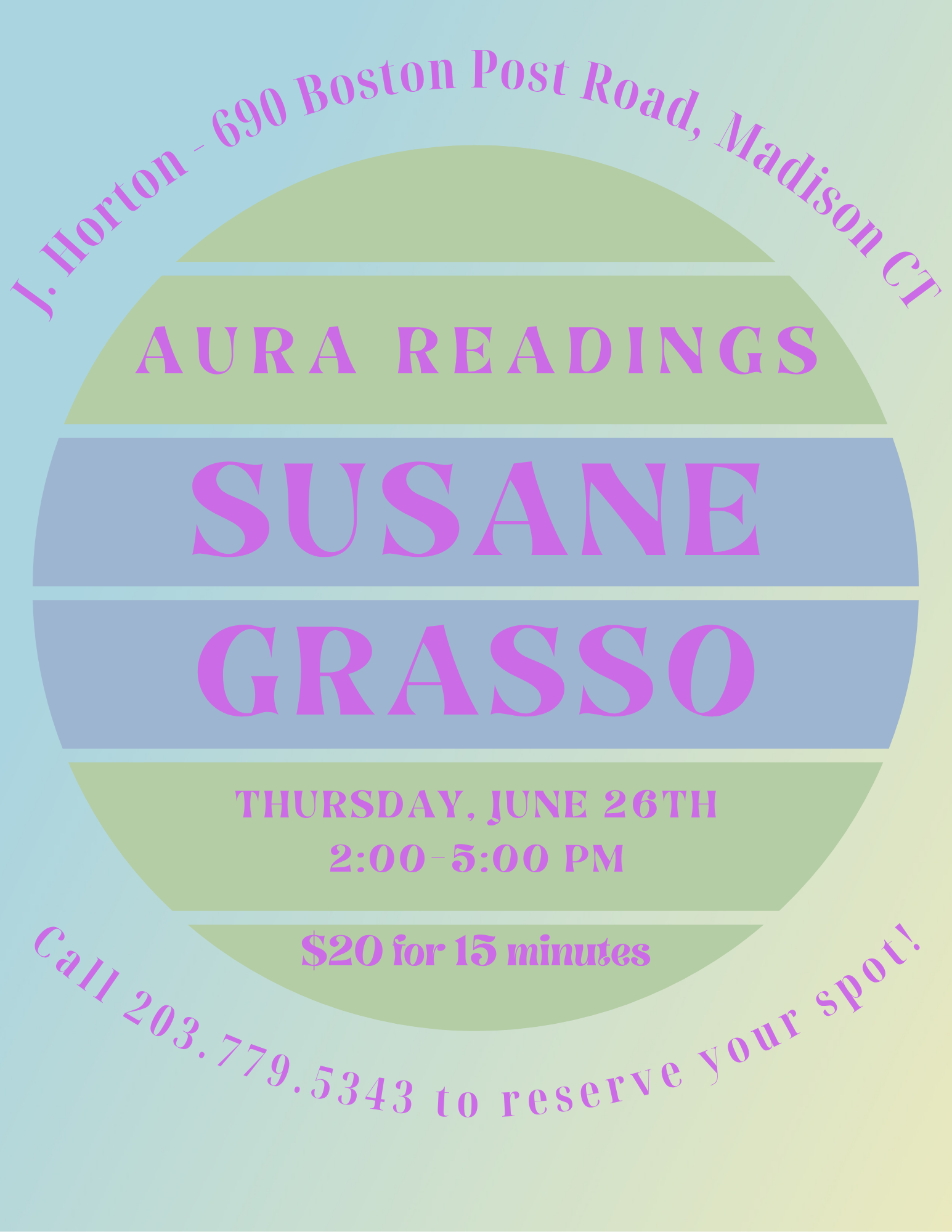 06/26 Aura Reading with Susane Grasso - EVENT HAS ENDED