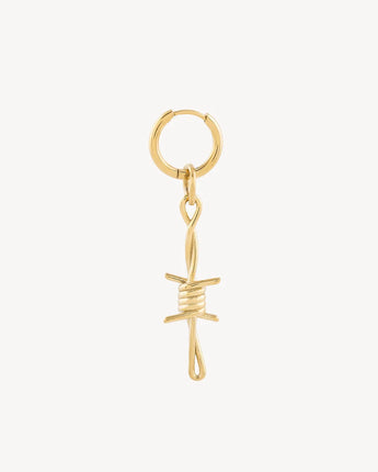Berlin G Barbed Wire Dangle Earring