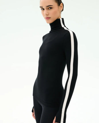 Jackson Turtleneck - black/white