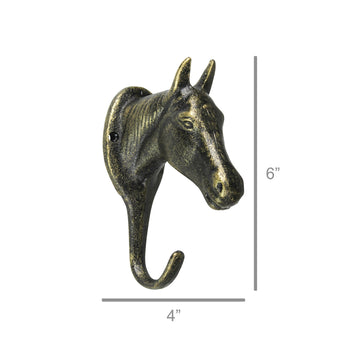 HomArt Horse Wall Hook • Bronze