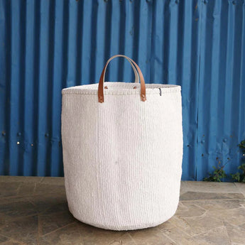 Kiondo Floor Basket • White