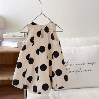 MiniOlie • Toddler Design Dots Sleeveless Dress