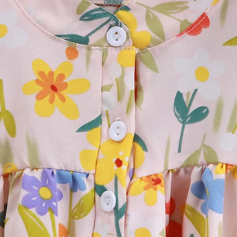 MiniOlie • Kid Floral A-Line Puffy Dress