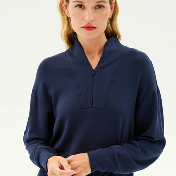 Splits59 Birdie Fleece Half Zip • Indigo