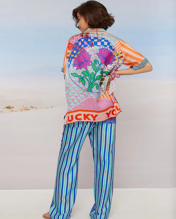 Me369 Avery Straight Leg Print in Rangoli