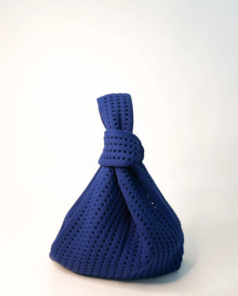Navy Crochet Handbag