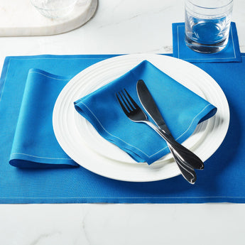 My Drap Royal Blue Cotton Cocktail Napkins