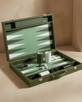 Leather Backgammon Set