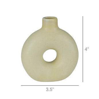 HomArt Orie Ceramic Vase • Beige