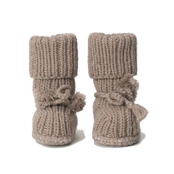 Tane Organics Organic Cotton Booties with Ties • Earth