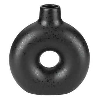 HomArt Orie Ceramic Vase • Matte Black