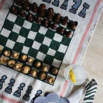 Amuse La Bouche Tea Towel • Chess