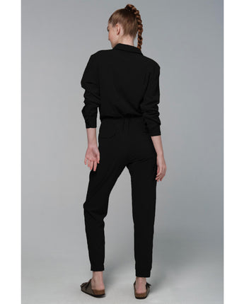 925fit I Will Survive Jumpsuit in Black