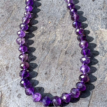 Joseph Brooks Amethyst 18'' Necklace