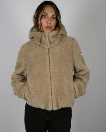 Slope Room Fur Bomber - Beige