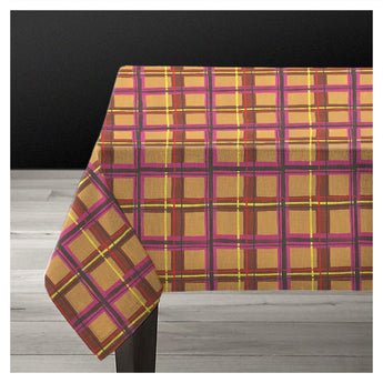Avenida Home Large Bistro Plaid Tablecloth
