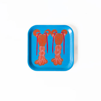 Avenida Home Two Lobsters Small Square Tray