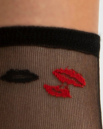 Elizabeth Reid | Kiss Crew Sock | Black