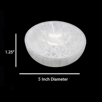 Designs by Deekay Inc. 5" Round Selenite Smudge Bowl