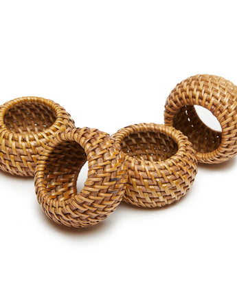 Eclipse Natural Napkin Rings • set of 4