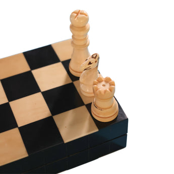 A. Sanoma Bone Horn Folding Chess Set