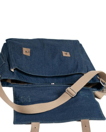 Travaux en Cours Medium Satchel in Raw Denim