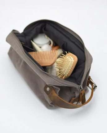 Waxed Canvas Dopp Kit Toiletry