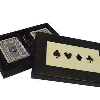 A. Sanoma Inc Horn Double Card Dice Box