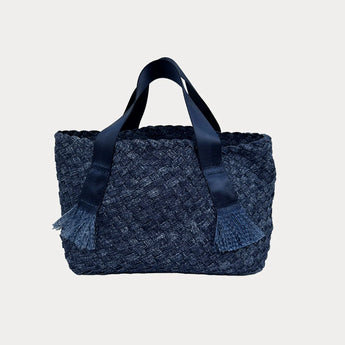 Ahdorned Darcy Woven Denim Tote • Dark Denim