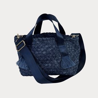 Ahdorned Darcy Woven Denim Tote • Dark Denim